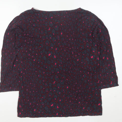 Next Women’s Multicoloured Animal Print Blouse UK 14 Cotton Blend