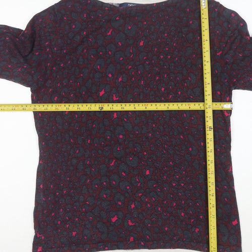 Next Women’s Multicoloured Animal Print Blouse UK 14 Cotton Blend