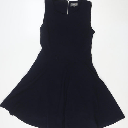 Apricot Women's Black Fit & Flare Sleeveless Knee Length Dress Size 12