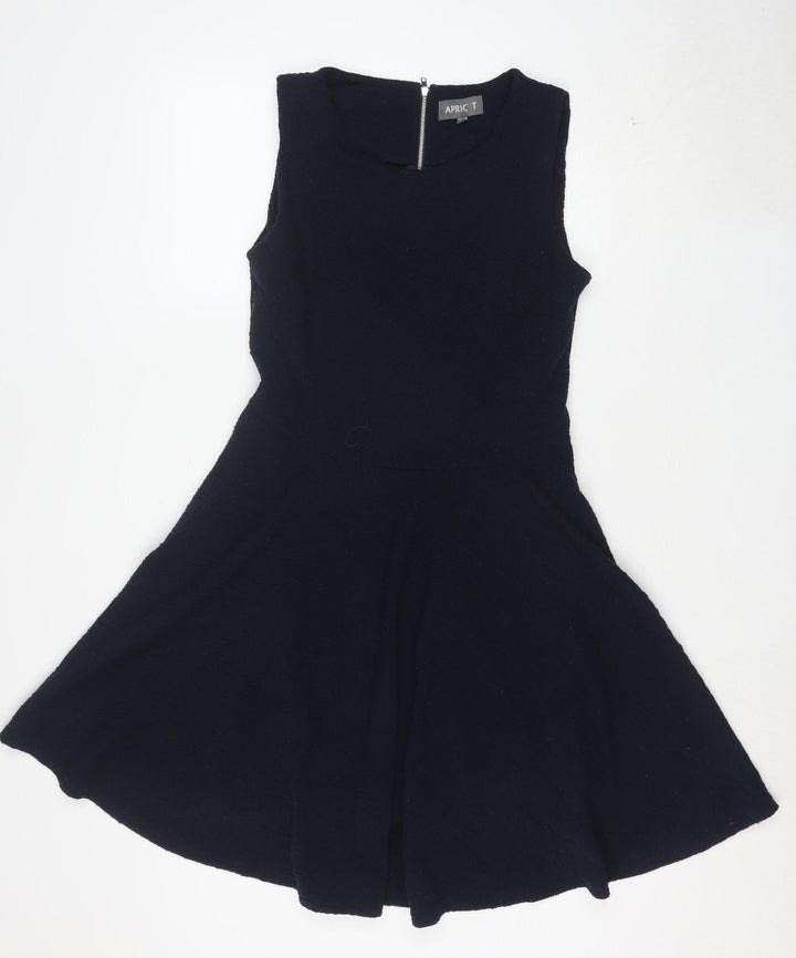 Apricot Women's Black Fit & Flare Sleeveless Knee Length Dress Size 12