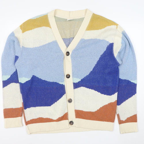 Urban Outfitters Women’s Multicoloured V-Neck Cardigan Size S
