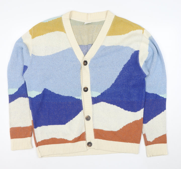 Urban Outfitters Women’s Multicoloured V-Neck Cardigan Size S