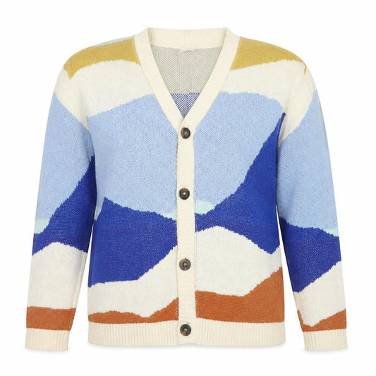 Front view of Urban Outfitters Women’s Multicoloured V-Neck Cardigan, size S