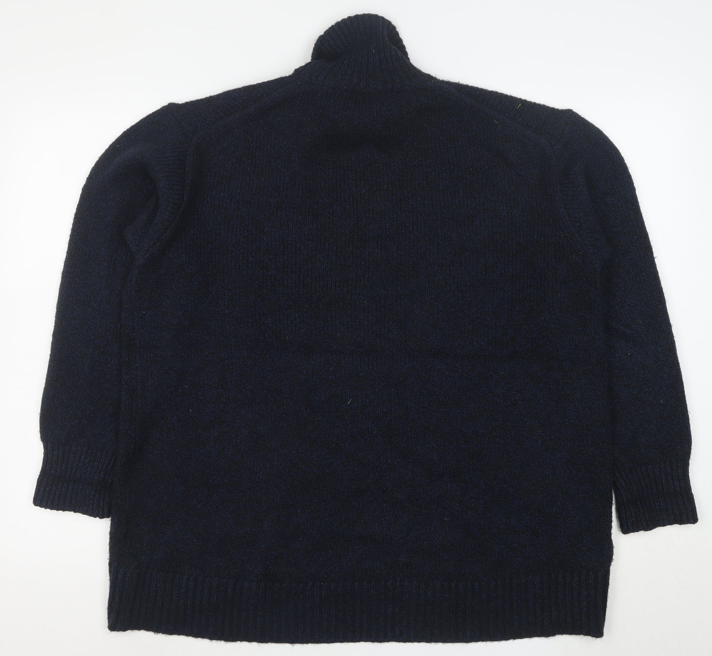 Uniqlo Women’s Black Wool Blend Roll Neck Long Sleeve Jumper M