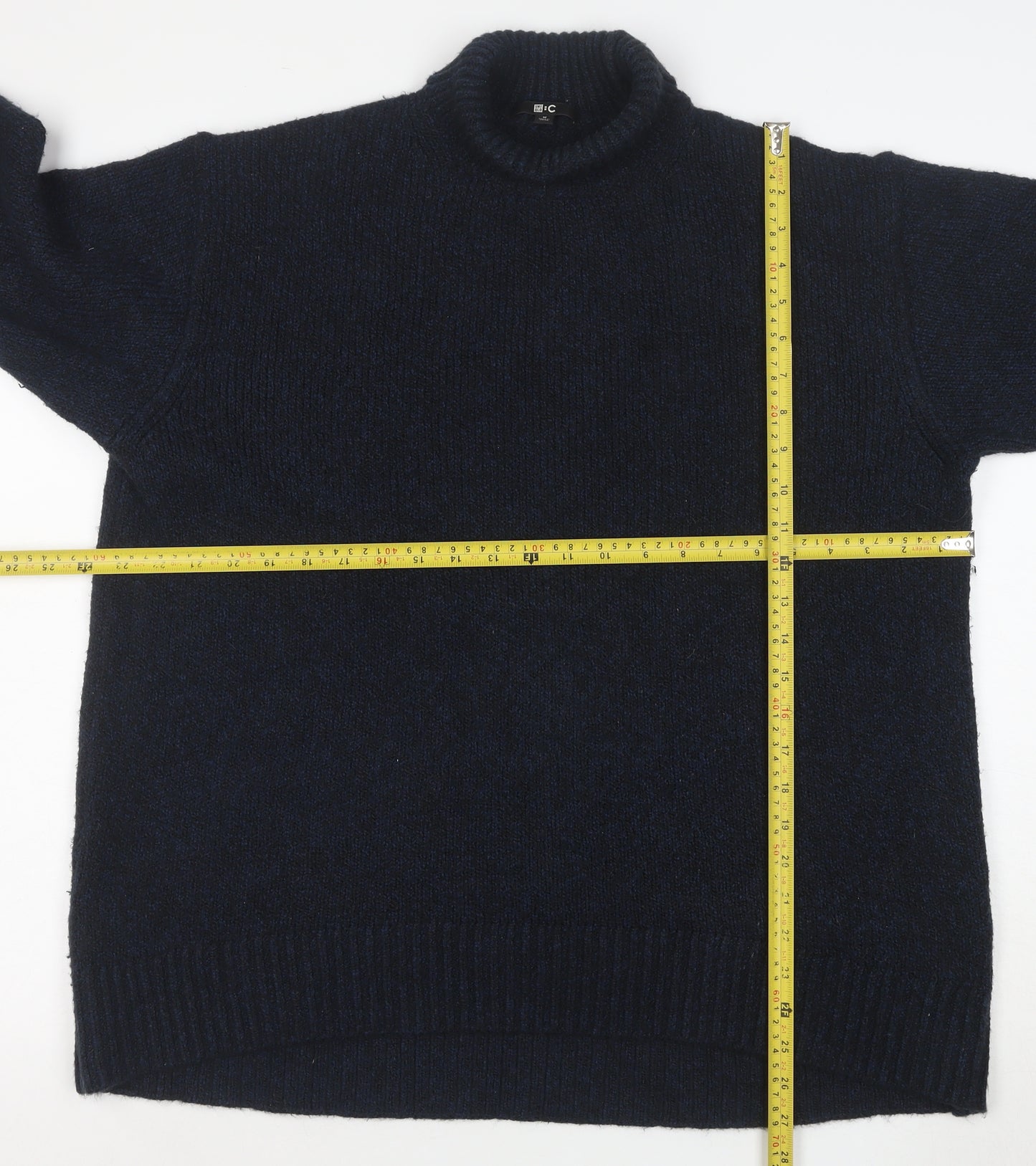 Uniqlo Women’s Black Wool Blend Roll Neck Long Sleeve Jumper M