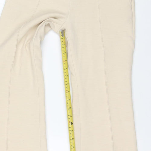 Dream Trend Women’s Beige Flared Dress Pants Trousers Size M
