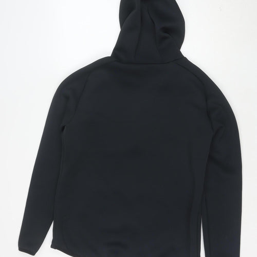 MADE Running Men's Black Small 1/4 Zip Hoodie with Kangaroo Pocket