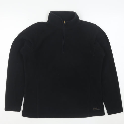 Gelert Women Black Size 12 Fleece 1/2 Zip Pullover Sweatshirt