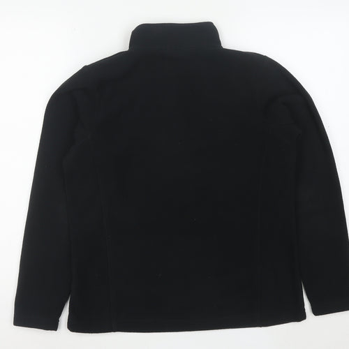 Gelert Women Black Size 12 Fleece 1/2 Zip Pullover Sweatshirt