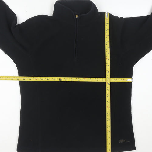 Gelert Women Black Size 12 Fleece 1/2 Zip Pullover Sweatshirt