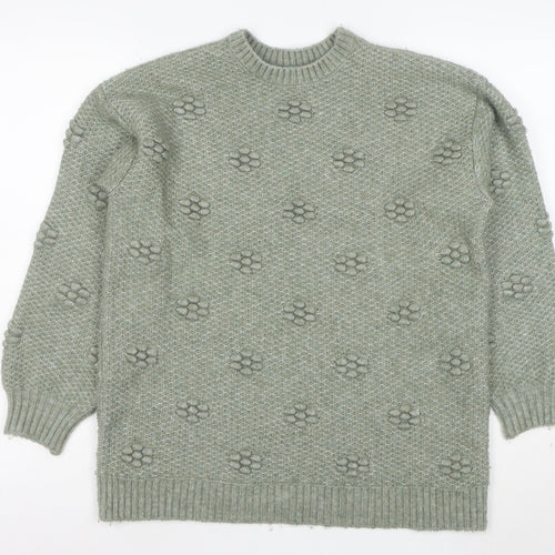 Marks and Spencer Women’s Green Wool Blend Knit Jumper Size S