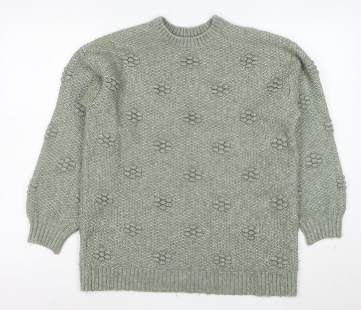 Marks and Spencer Women’s Green Wool Blend Knit Jumper Size S