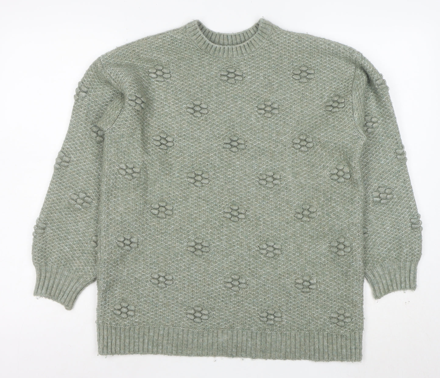 Marks and Spencer Women’s Green Wool Blend Knit Jumper Size S