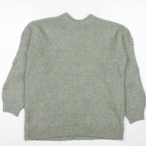 Marks and Spencer Women’s Green Wool Blend Knit Jumper Size S
