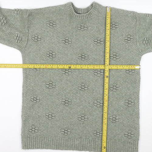 Marks and Spencer Women’s Green Wool Blend Knit Jumper Size S