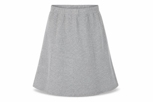 Front view of Cotswold Collections women’s grey a-line jersey skirt 3xl