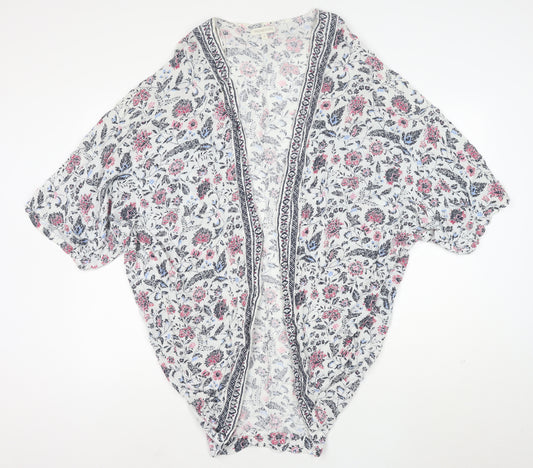 Monsoon Women’s Multicoloured Floral Kimono Blouse M