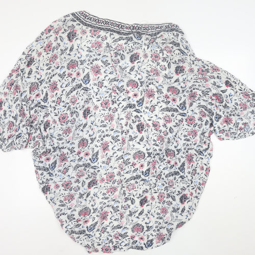 Monsoon Women’s Multicoloured Floral Kimono Blouse M