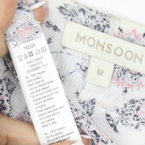 Monsoon Women’s Multicoloured Floral Kimono Blouse M
