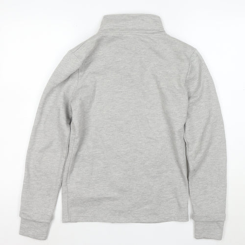 Bench Womens Grey Full Zip Hoodie XS Casual Lightweight Sweatshirt