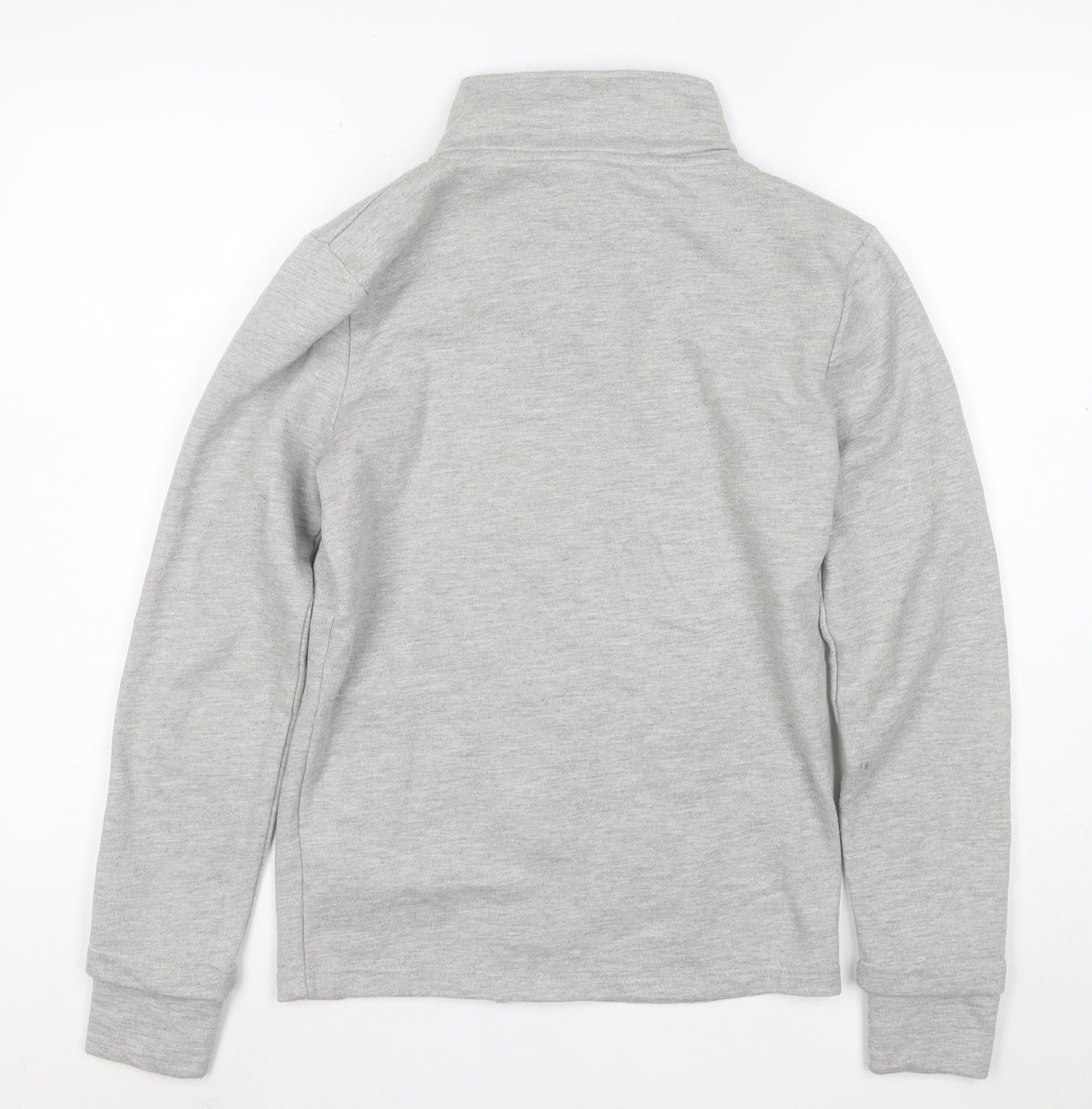 Bench Womens Grey Full Zip Hoodie XS Casual Lightweight Sweatshirt