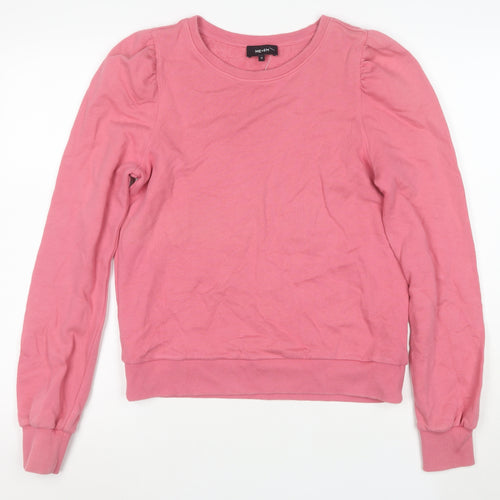 ME+EM Women Pink Cotton Long Sleeve Pullover Sweatshirt Size 12