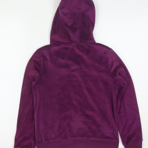Jessie’s Women’s Purple Velour Full Zip Hoodie Size L