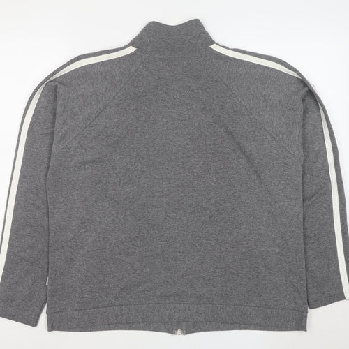 MS Sportswear Women's Grey Full Zip Hoodie Size 8 Cotton Blend