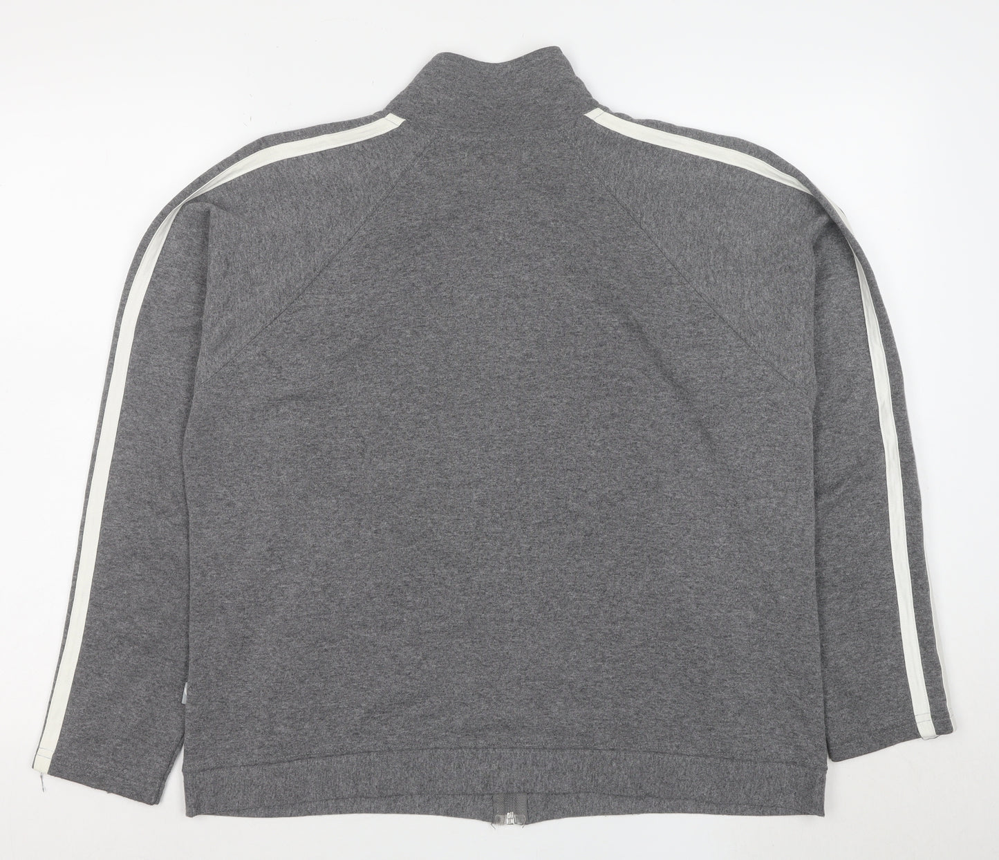 MS Sportswear Women's Grey Full Zip Hoodie Size 8 Cotton Blend