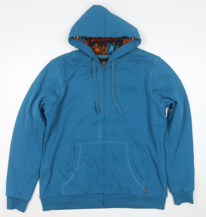 Saltrock Women's Blue Full Zip Hooded Sweatshirt Size 14 Cotton Blend
