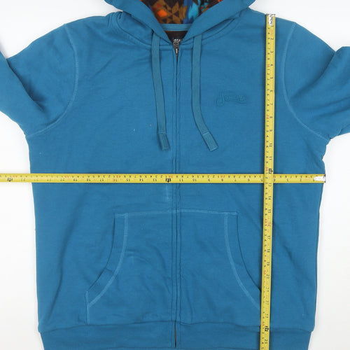 Saltrock Women's Blue Full Zip Hooded Sweatshirt Size 14 Cotton Blend