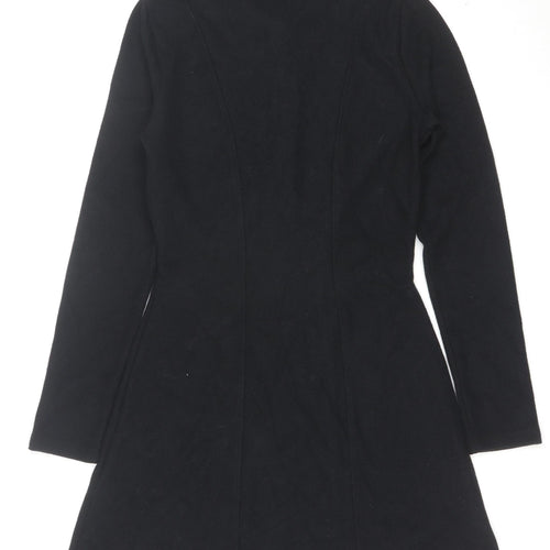 Marks and Spencer Womens Black Size 10 Fit & Flare Collared Dress