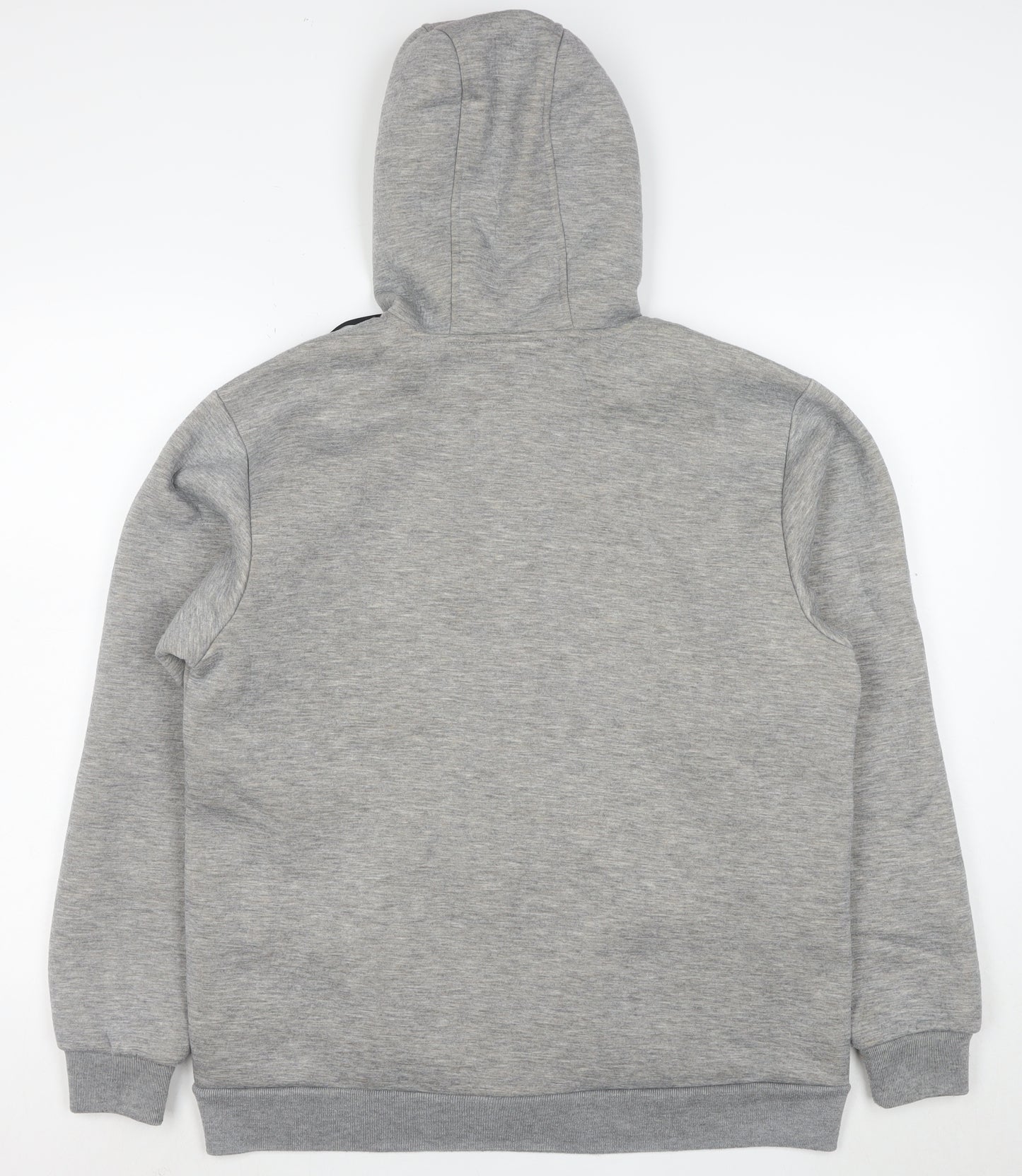 Champion Men's Grey Full Zip Hoodie Size M Fleece Lined