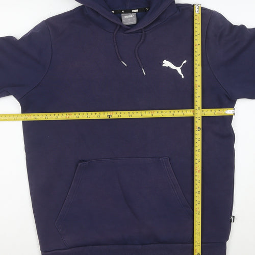 Puma Men's Blue Pullover Hoodie Size S Fleece Sportswear