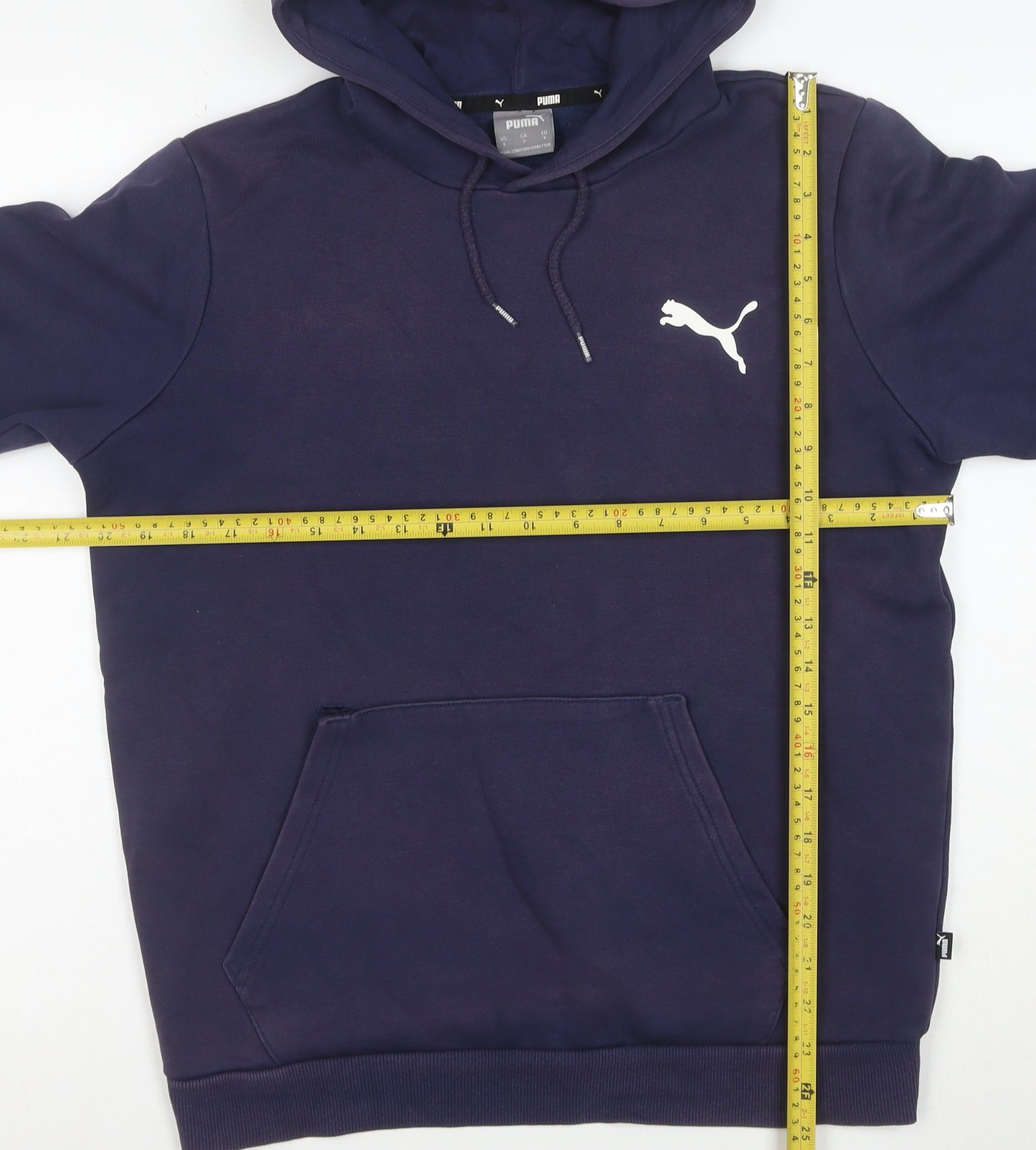 Puma Men's Blue Pullover Hoodie Size S Fleece Sportswear