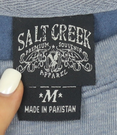Salt Creek Men's Blue Graphic Atlanta Pullover Sweatshirt M