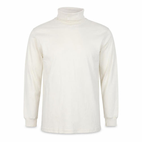Lyle & Scott Men's Ivory Roll Neck Cotton Pullover Sweatshirt XL