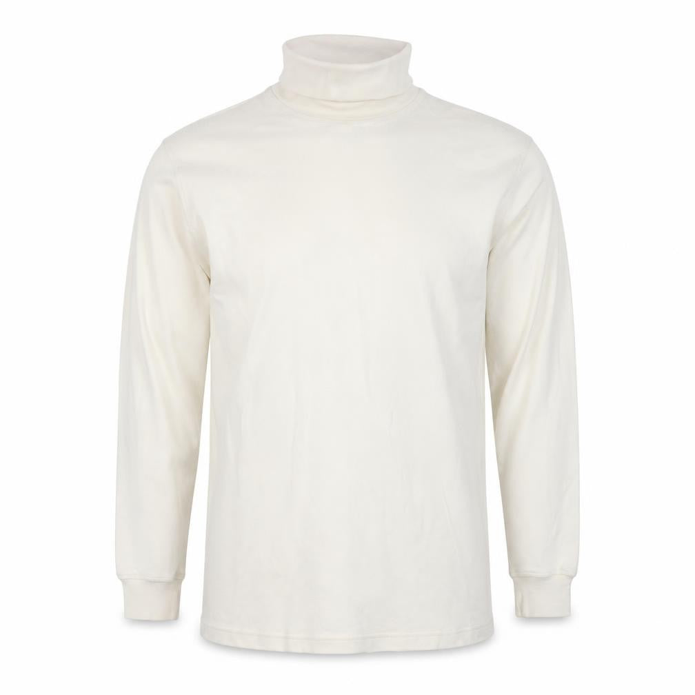 Lyle & Scott Men's Ivory Roll Neck Cotton Pullover Sweatshirt XL