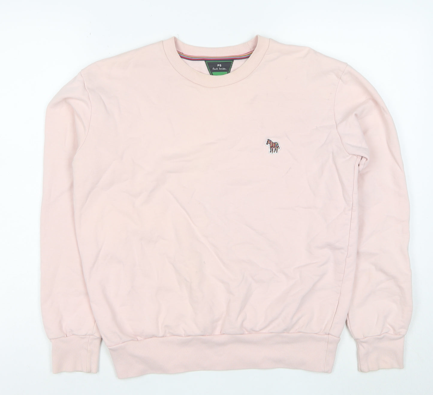Paul Smith Men's Pink Crew Neck Sweatshirt M Cotton Jersey