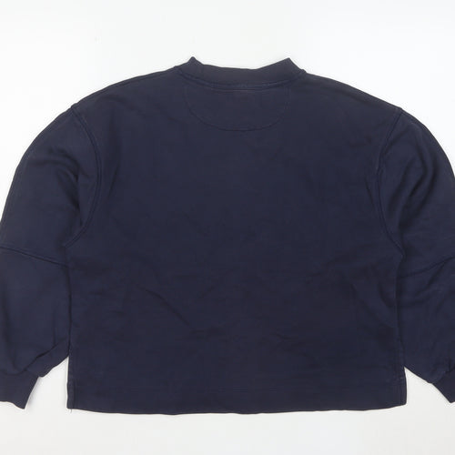 GANT Womens Navy Blue Cotton Crew Neck Pullover Sweatshirt Size M