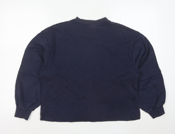 GANT Womens Navy Blue Cotton Crew Neck Pullover Sweatshirt Size M