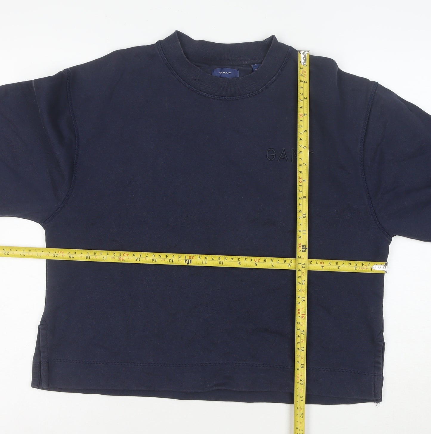 GANT Womens Navy Blue Cotton Crew Neck Pullover Sweatshirt Size M