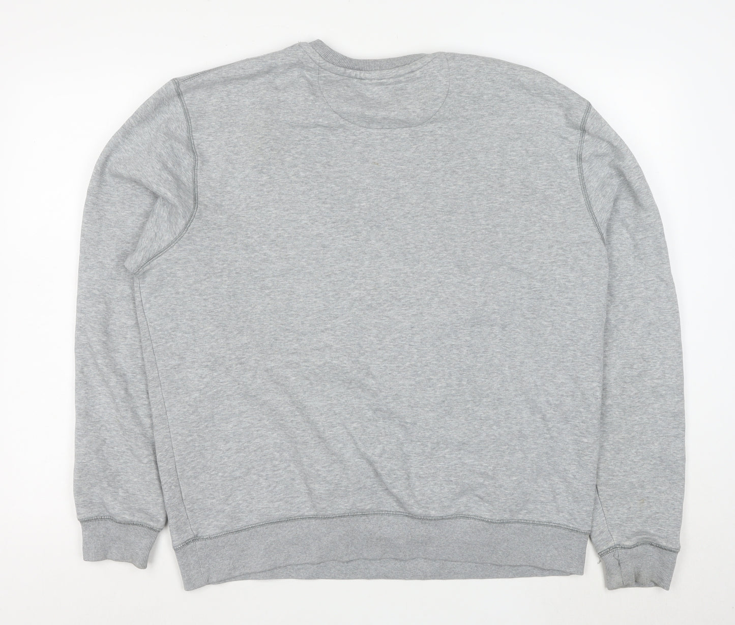 Jack Wills Men’s Grey Logo Pullover Sweatshirt L Regular Fit