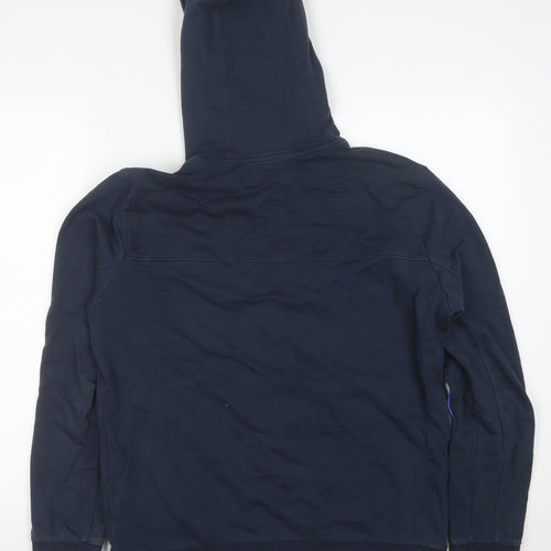 Hugo Boss Men's Blue M Full Zip Cotton Hoodie Sweatshirt