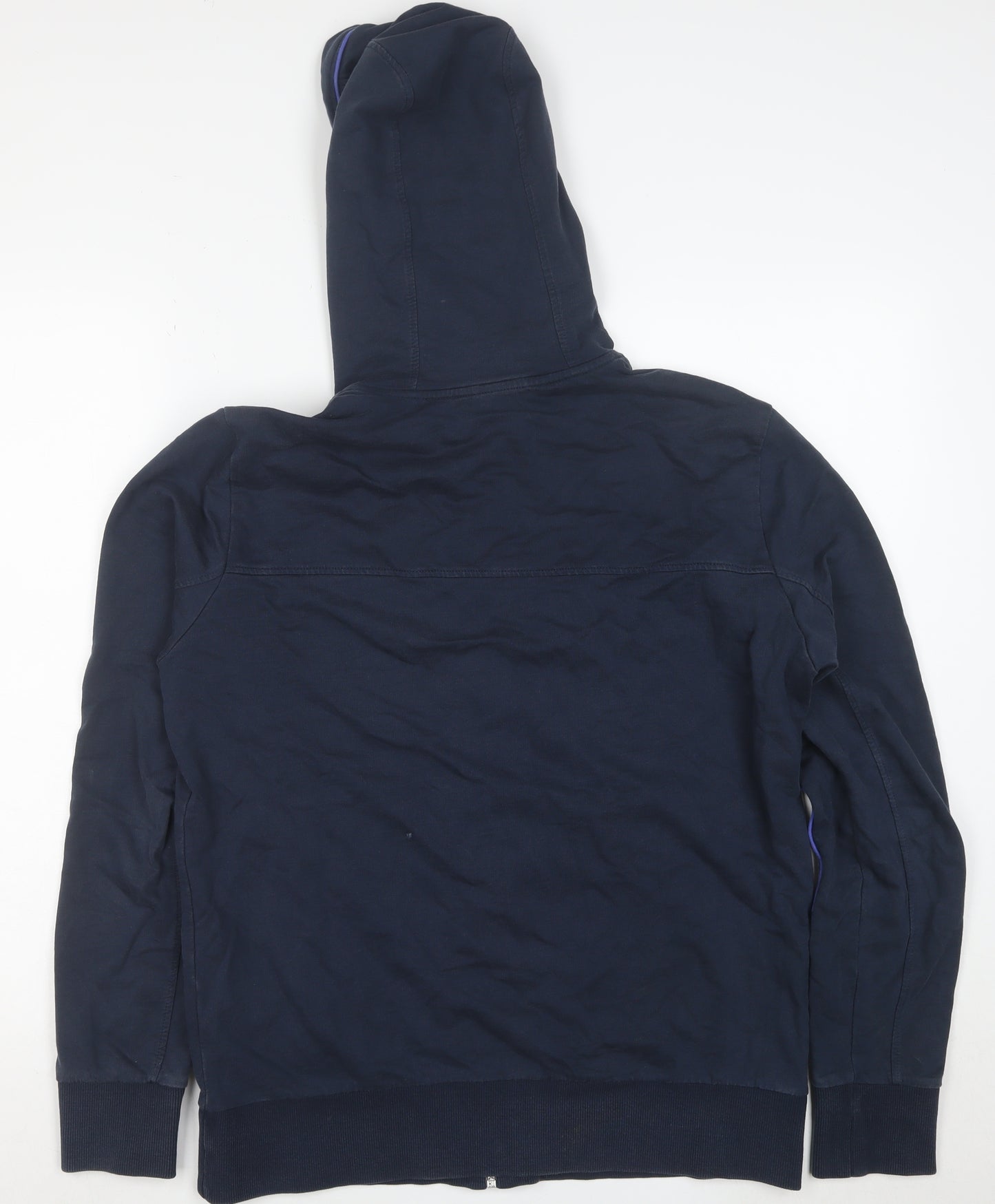 Hugo Boss Men's Blue M Full Zip Cotton Hoodie Sweatshirt