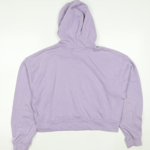 Adidas Womens Lilac Hoodie Size 10 Pullover Cotton Blend Casual
