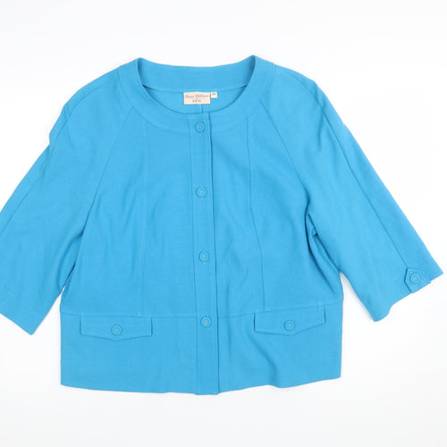 Honor Millburn at EWM Blue Woven 3/4 Sleeve Women’s Blazer Size 20