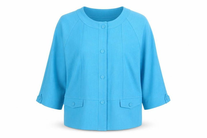 Honor Millburn at EWM Blue Woven 3/4 Sleeve Women’s Blazer Size 20