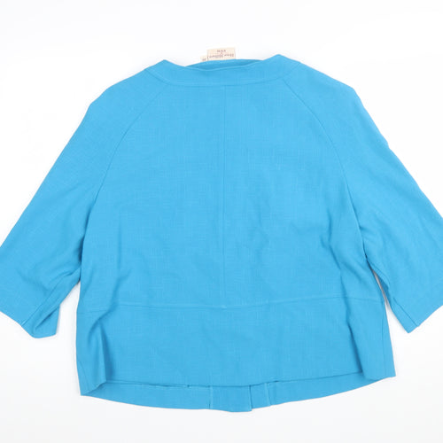 Honor Millburn at EWM Blue Woven 3/4 Sleeve Women’s Blazer Size 20