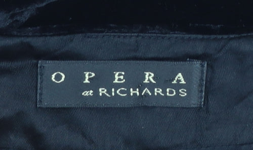 Opera at Richards Women's Black Velvet Pencil Skirt Size 16